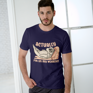 Dali's X Actually I'm on my Workout | Regular Fit T-shirt