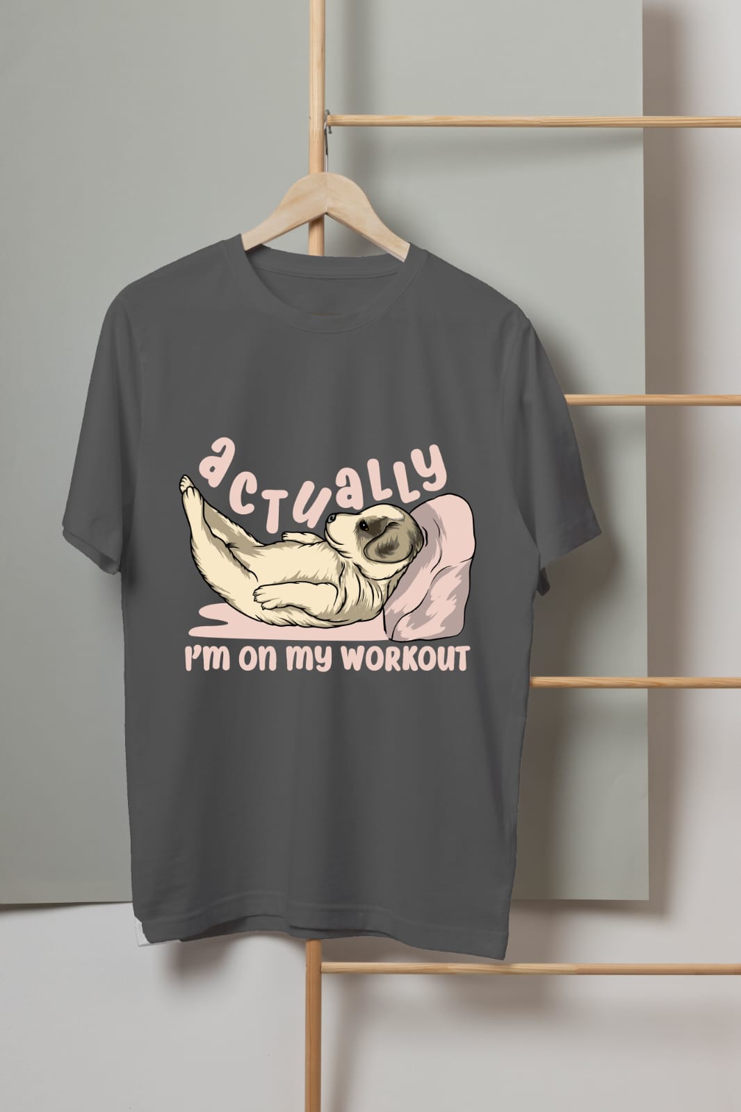 Dali's X Actually I'm on my Workout | Regular Fit T-shirt